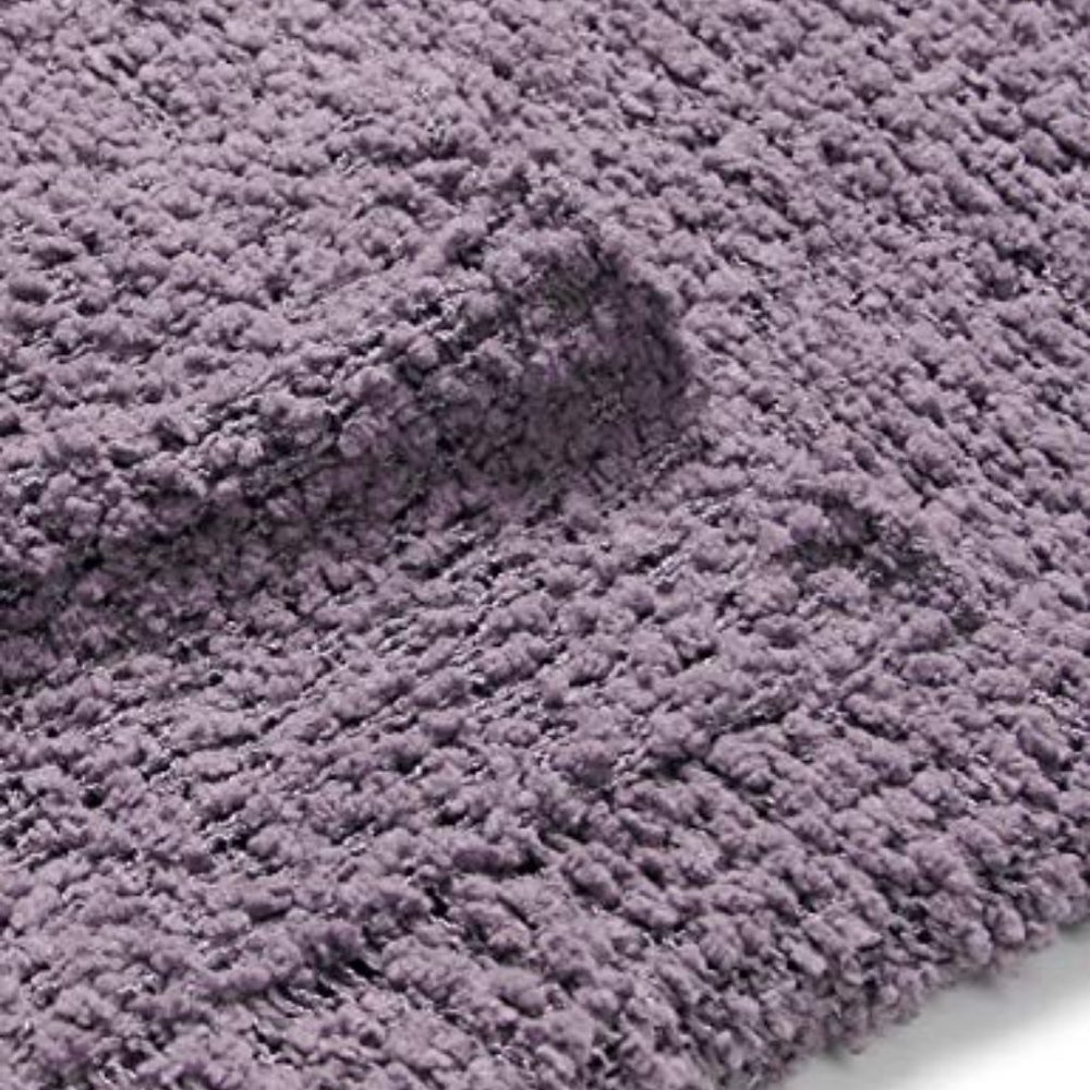 Cozy Open-Front Bouclé Cardigan - Mauve - Picture 8 of 9